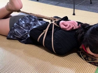 Chinese beauty hogtied